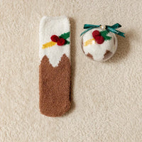 Cartoon Christmas Fleece Socks