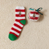 Cartoon Christmas Fleece Socks