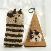 Cartoon Christmas Fleece Socks