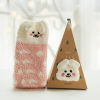 Cartoon Christmas Fleece Socks