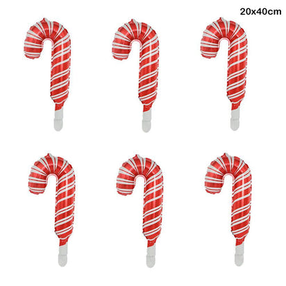 Candy Cane Christmas Foil Balloons