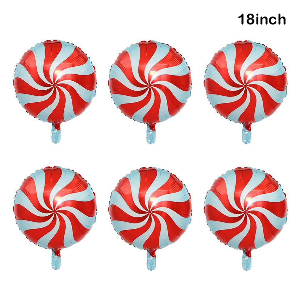 Candy Cane Christmas Foil Balloons