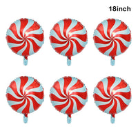 Candy Cane Christmas Foil Balloons