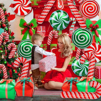 Candy Cane Christmas Foil Balloons