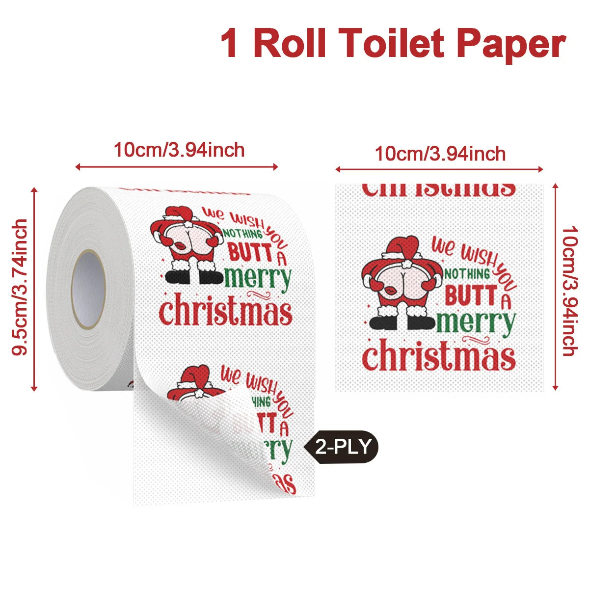 Festive Holiday Toilet Roll
