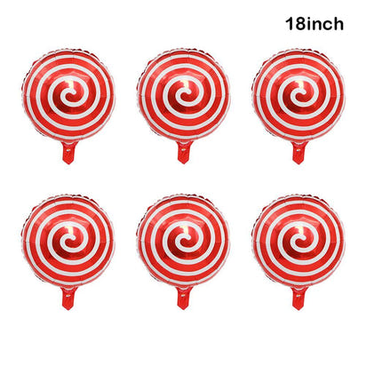 Candy Cane Christmas Foil Balloons