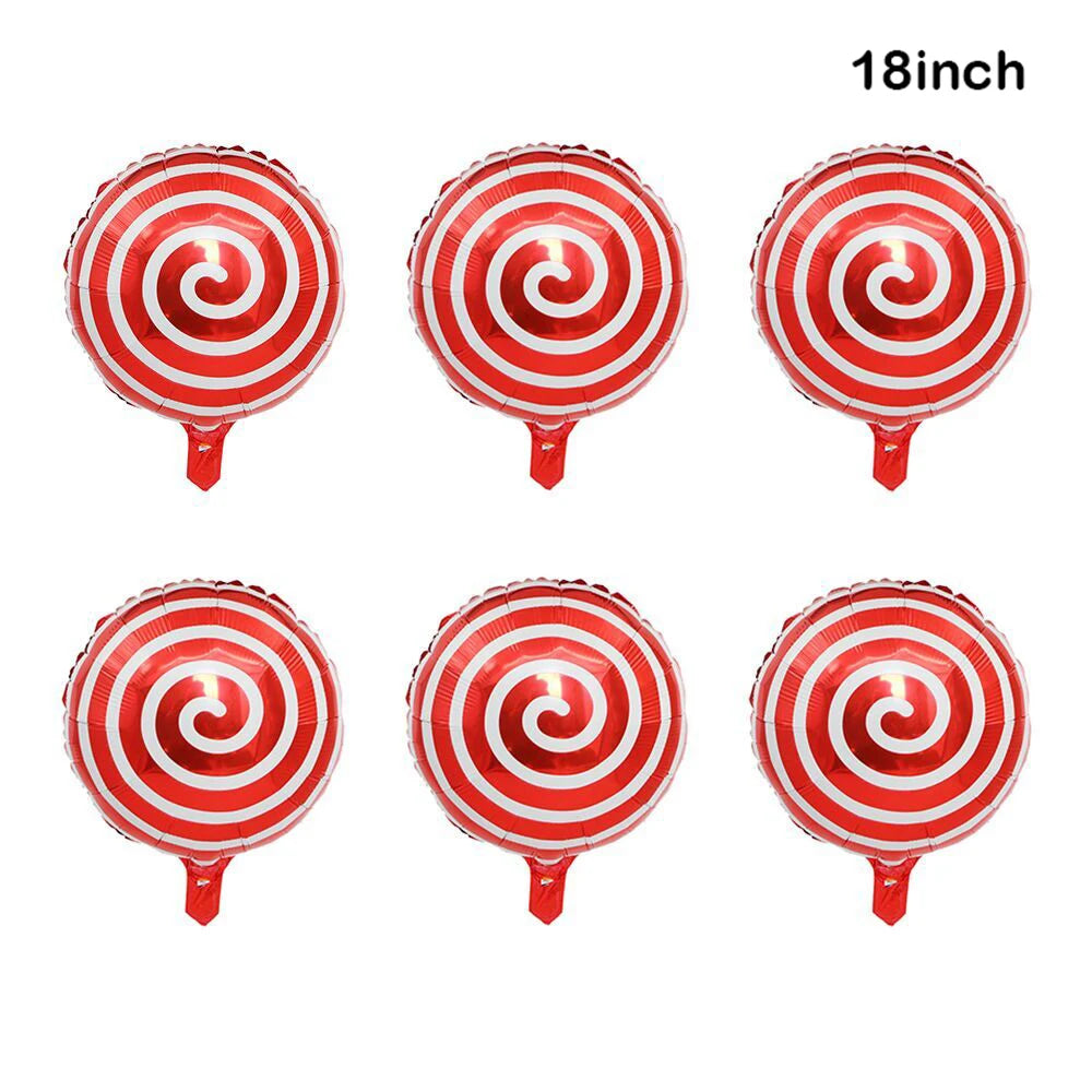 Candy Cane Christmas Foil Balloons