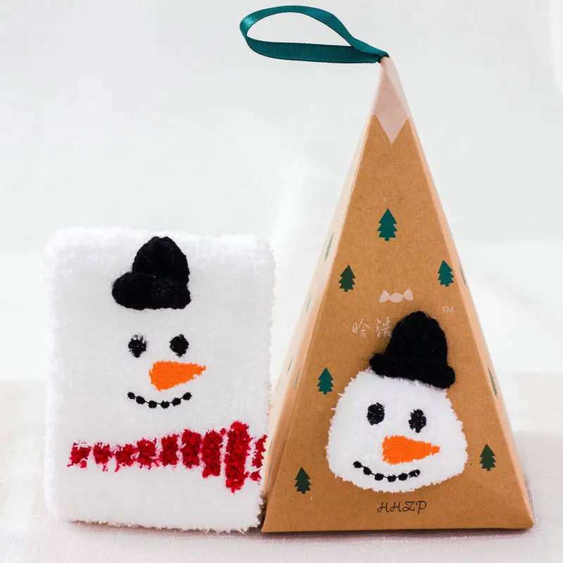 Cartoon Christmas Fleece Socks