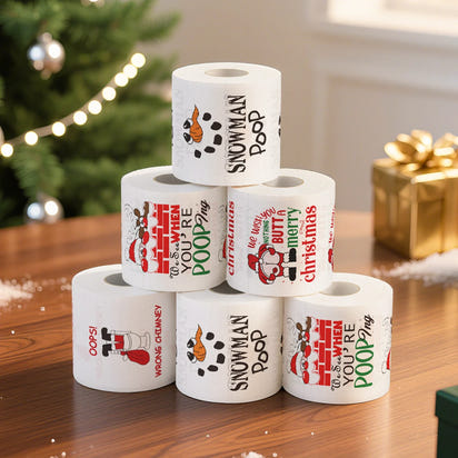 Festive Holiday Toilet Roll