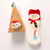 Cartoon Christmas Fleece Socks