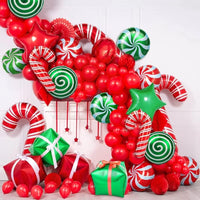 Candy Cane Christmas Foil Balloons