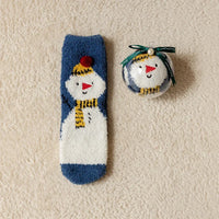 Cartoon Christmas Fleece Socks