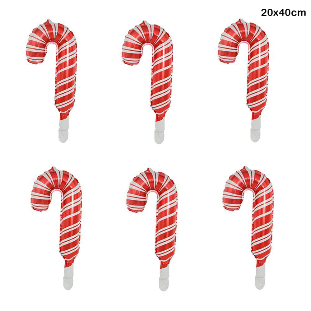 Candy Cane Christmas Foil Balloons