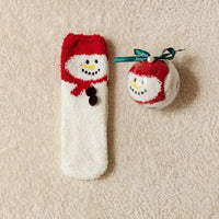 Cartoon Christmas Fleece Socks