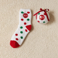 Cartoon Christmas Fleece Socks