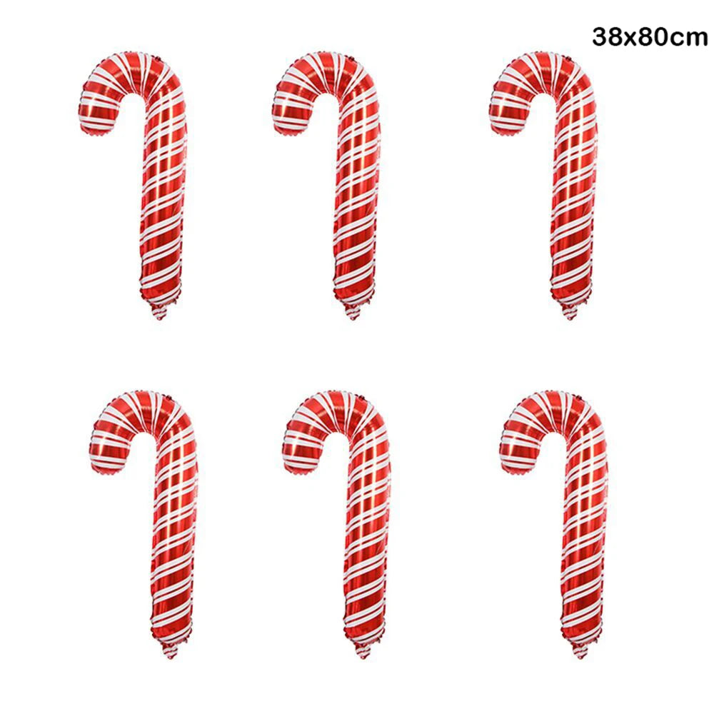 Candy Cane Christmas Foil Balloons