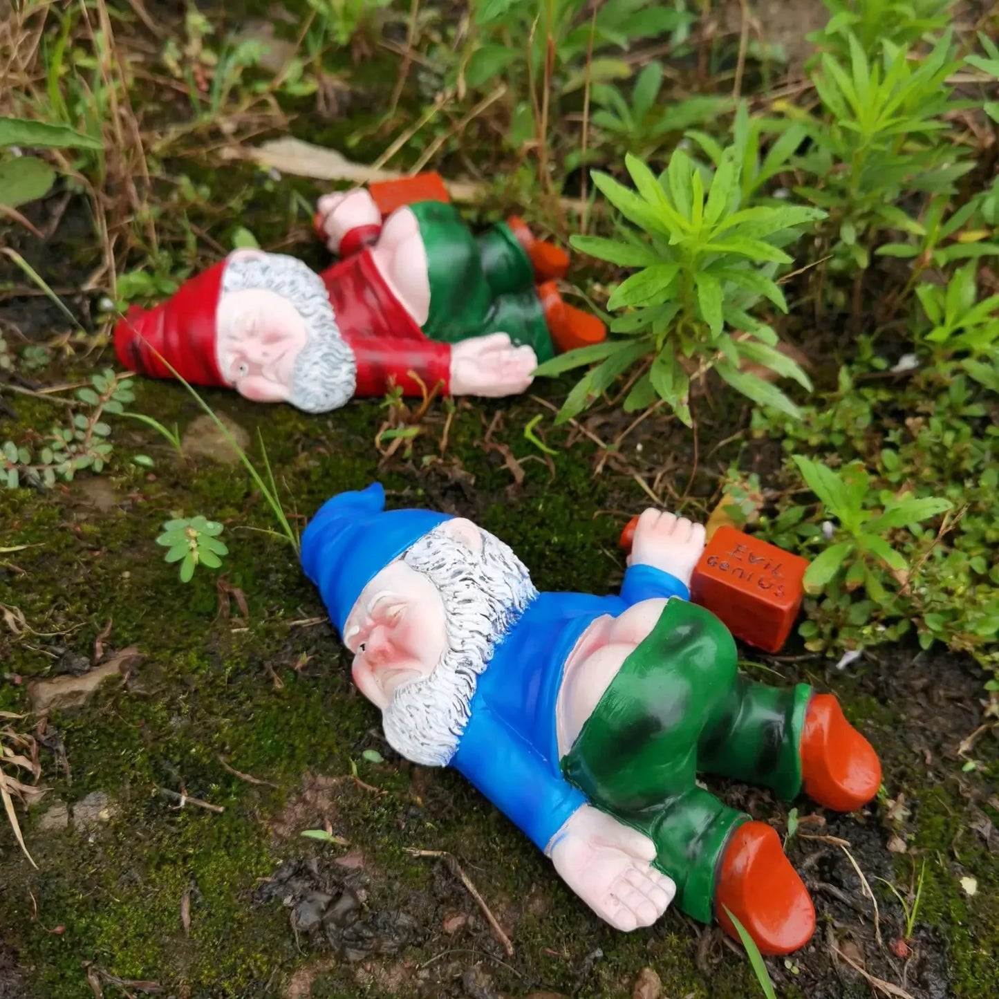 Whimsical Drunken Garden Gnomes