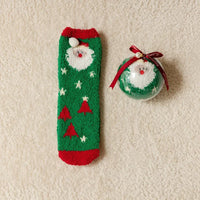 Cartoon Christmas Fleece Socks