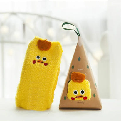 Cartoon Christmas Fleece Socks