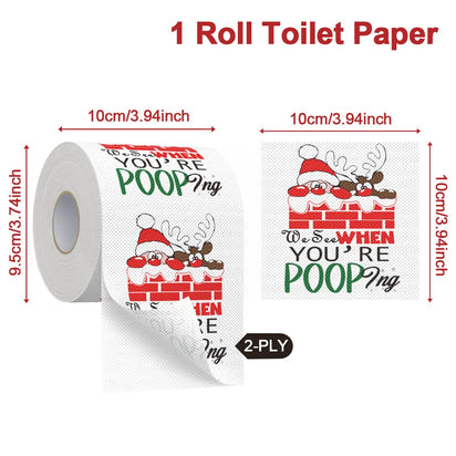 Festive Holiday Toilet Roll