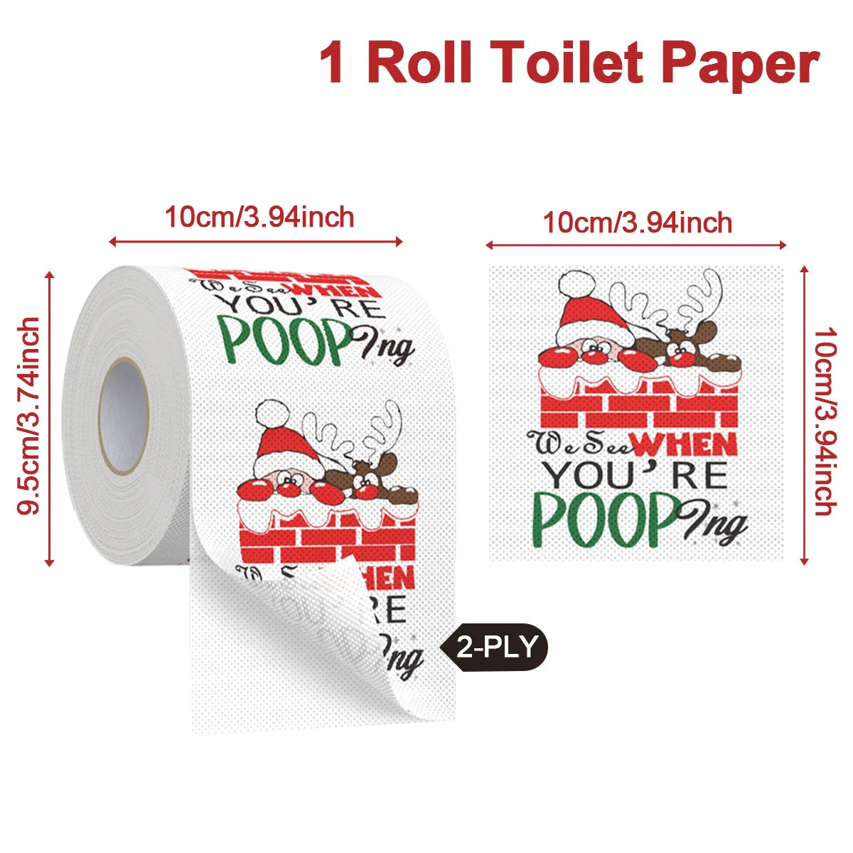 Festive Holiday Toilet Roll