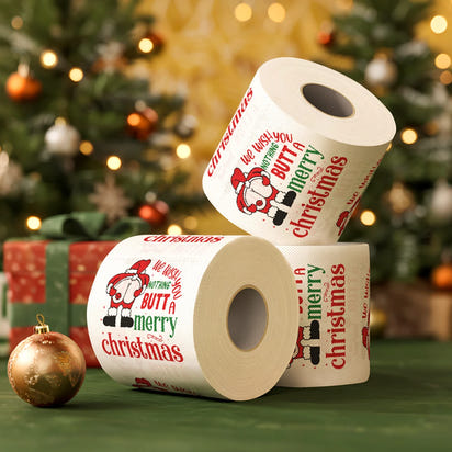 Festive Holiday Toilet Roll